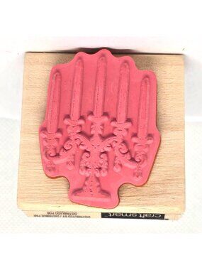 Candelabra Rubber Wood Stamp By Craft Smart